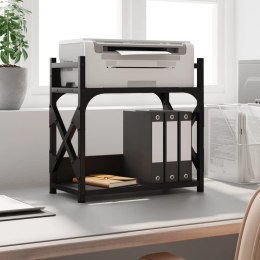 Stojak pod drukarkę, 2-poziomowy, czarny, 40x20x40 cm