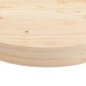 Blat do stołu, okrągły, Ø50x3 cm, lite drewno sosnowe