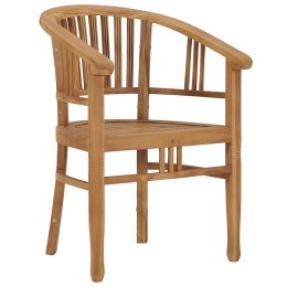 Krzesła ogrodowe, 2 szt., lite drewno tekowe