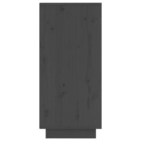 Szafka, szara, 31,5 x 34 x 75 cm, lite drewno sosnowe