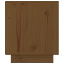 Szafka nocna, miodowy brąz, 40x34x40 cm, lite drewno sosnowe