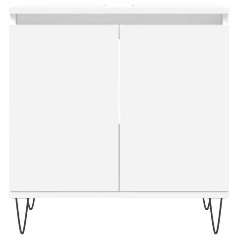 Szafka łazienkowa, biała, 58x33x60 cm, materiał drewnopochodny