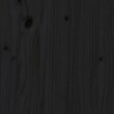 Szafka nocna, czarna, 40x34x35 cm, lite drewno sosnowe