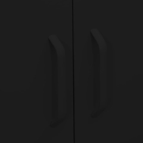 Szafka, czarna, 80x35x101,5 cm, stalowa
