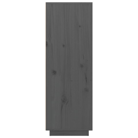 Szafka, szara, 60x40x116,5 cm, lite drewno sosnowe