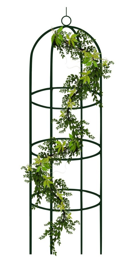 Pergola metalowa kolumna ciemnozielona 190 cm