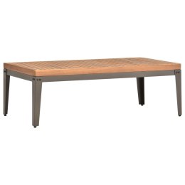  Ogrodowy stolik kawowy, 110x55x36 cm, lite drewno akacjowe