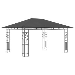  Altana ogrodowa z moskitierą, 4x3x2,73 m, kremowa, 180 g/m²