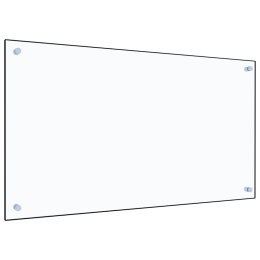  Panel ochronny do kuchni, przezroczysty, 90x50 cm, szkło