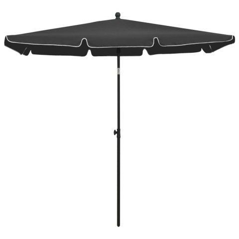  Parasol ogrodowy na słupku, 210x140 cm, antracytowy