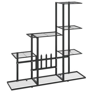  Stojak na kwiaty, 94,5 x 25 x 88 cm, czarny, metalowy