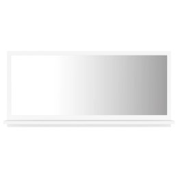  Lustro łazienkowe, białe, 80 x 10,5 x 37 cm, płyta wiórowa