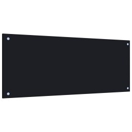  Panel ochronny do kuchni, czarny, 100x40 cm, szkło hartowane