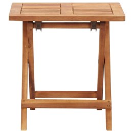  Składany stolik ogrodowy, 40x40x40 cm, lite drewno akacjowe