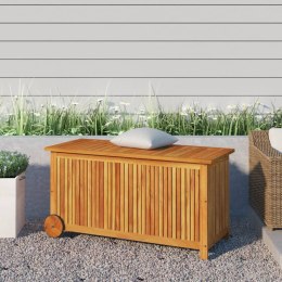  Ogrodowy pojemnik na kółkach, 113x50x58 cm, drewno akacjowe