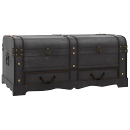  Drewniany kufer, duży, czarny