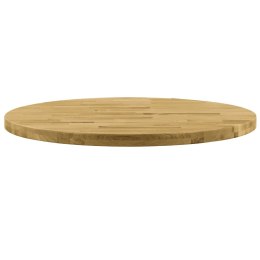  Okrągły blat do stolika z litego drewna dębowego, 44 mm, 900 mm