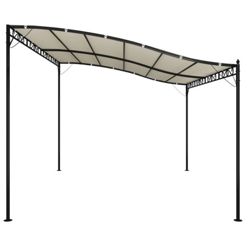  Zadaszenie, kremowe, 4x3 m, 180 g/m², tkanina i stal