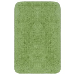  2-częściowy zestaw mat łazienkowych, tkanina, zielony