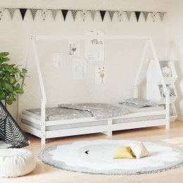  Rama łóżka dla dzieci, biała, 80x200 cm, drewno sosnowe