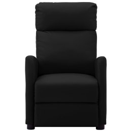  Fotel masujący, czarny, sztuczna skóra