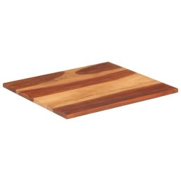  Blat stołu, lite drewno sheesham, 25-27 mm, 70x80 cm