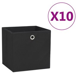  Pudełka z włókniny, 10 szt., 28x28x28 cm, czarne