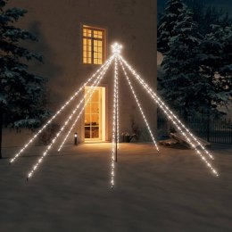  Choinka z lampek, wewn./zewn., 576 zimnych białych LED, 3,6 m
