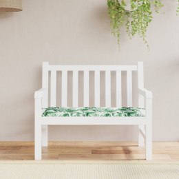  Poduszka na ławkę ogrodową, wzór w liście, 120x50x3 cm, tkanina
