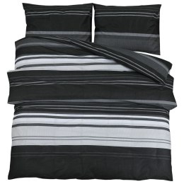  Zestaw pościeli, czarno-biały, 140x200 cm, bawełna