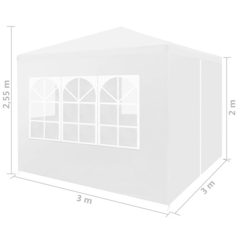  Namiot imprezowy, 3 x 3 m, biały