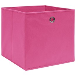  Pudełka z włókniny, 10 szt., 28x28x28 cm, różowe