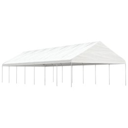  Namiot ogrodowy z dachem, biały, 15,61x5,88x3,75 m, polietylen