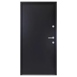  Drzwi wejściowe, antracytowe, 110x207,5 cm, aluminium