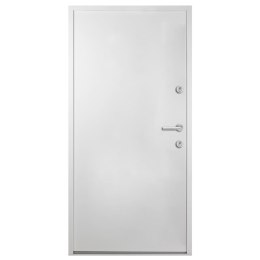  Drzwi wejściowe, białe, 100x200 cm, aluminium
