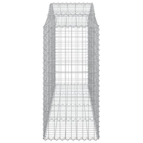  Kosze gabionowe, 12 szt, 200x50x120/140cm, galwanizowane żelazo