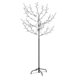  Drzewko z lampkami, 120 LED, zimny biały, kwiat wiśni, 150 cm