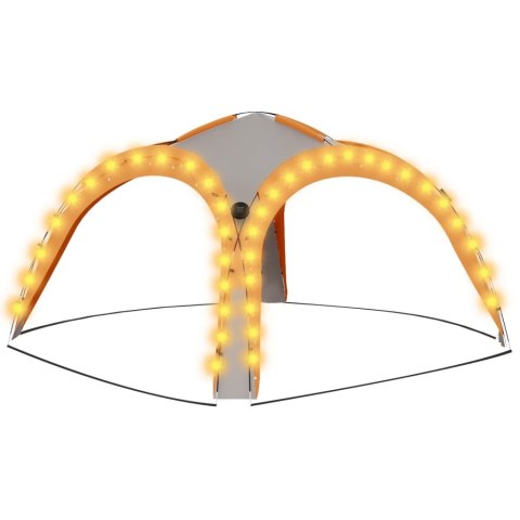  Namiot imprezowy z LED i 4 ściankami, 3,6 x 3,6 x 2,3 m