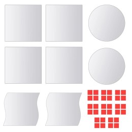  Kafelki lustrzane w różnych kształtach, 8 szt.