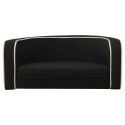  Rozkładana sofa dla psa, czarna, 76x71x30 cm, lniana