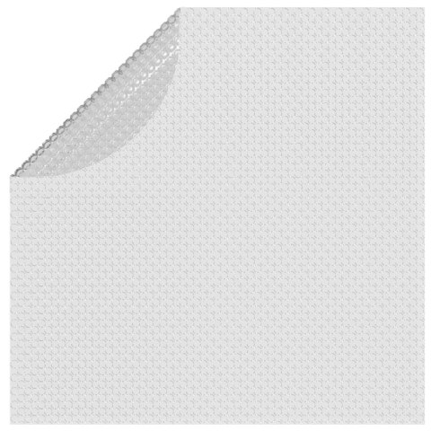  Pływająca folia solarna z PE, 417 cm, szara