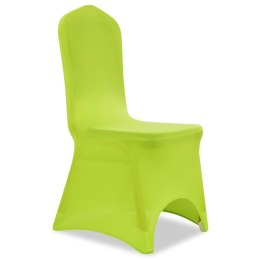  Elastyczne pokrowce na krzesło zielone 6 szt.