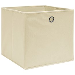  Pudełka z włókniny, 10 szt., 28x28x28 cm, kremowe