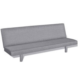  Sofa rozkładana, jasnoszara, poliester