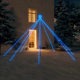  Choinka z lampek, wewn./zewn., 576 niebieskich diod LED, 3,6 m