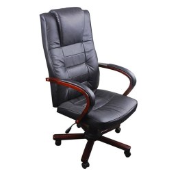  Luksusowy fotel biurowy, czarny