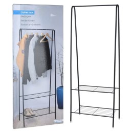 Storage solutions Stojak na ubrania z 2 półkami, 61x34x152 cm