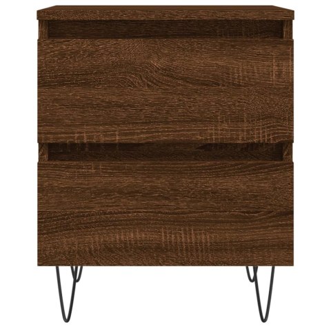 Szafka nocna, brązowy dąb, 40x35x50 cm, materiał drewnopochodny