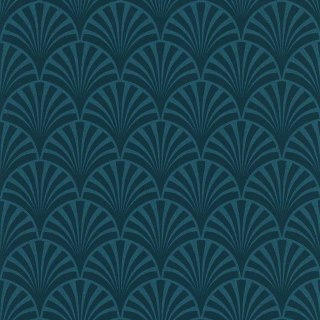 Couleurs & matières Tapeta 20's Pattern Artdeco, niebieska