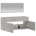 Szafka łazienkowa z lustrem, szarość betonu